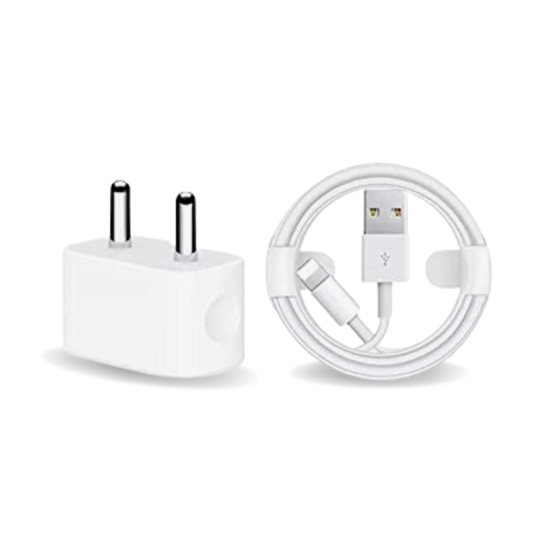 Apple iPhone 7 Plus Mobile Charger With Lightning To Usb Charge and Data Sync Lightning Cable 1M White