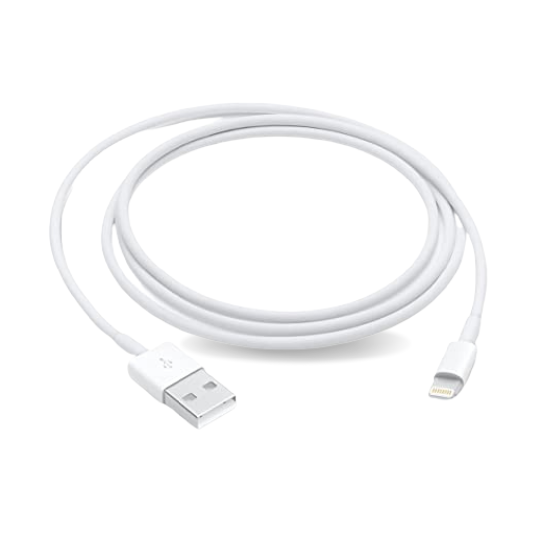 Apple iPhone 5S Mobile Charger With Lightning To Usb Charge and Data Sync Lightning Cable 1M White