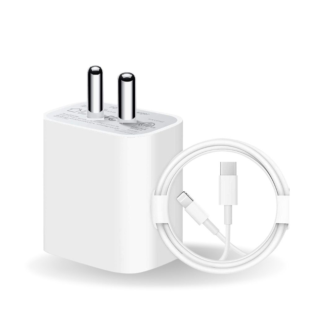 Apple iPhone SE New Model 20W USB‑C Power Adapter With USB-C to Lightning Charge Cable