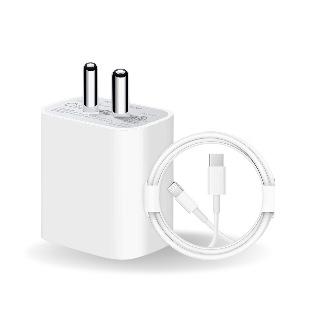 Apple iPhone 12 Pro Max 20W USB‑C Power Adapter With USB-C to Lightning Charge Cable