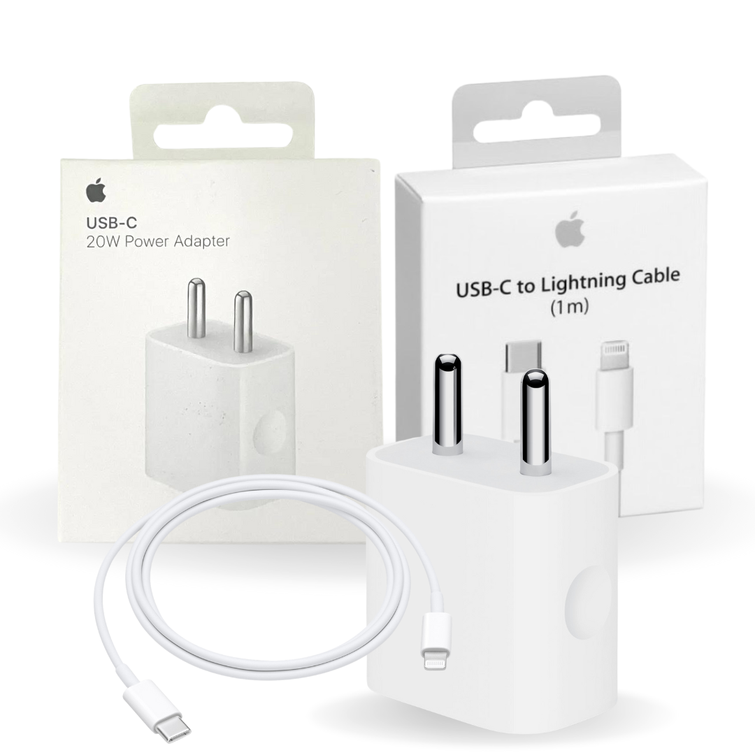 Apple iPhone 12 Mini 20W USB‑C Power Adapter With USB-C to Lightning Charge Cable