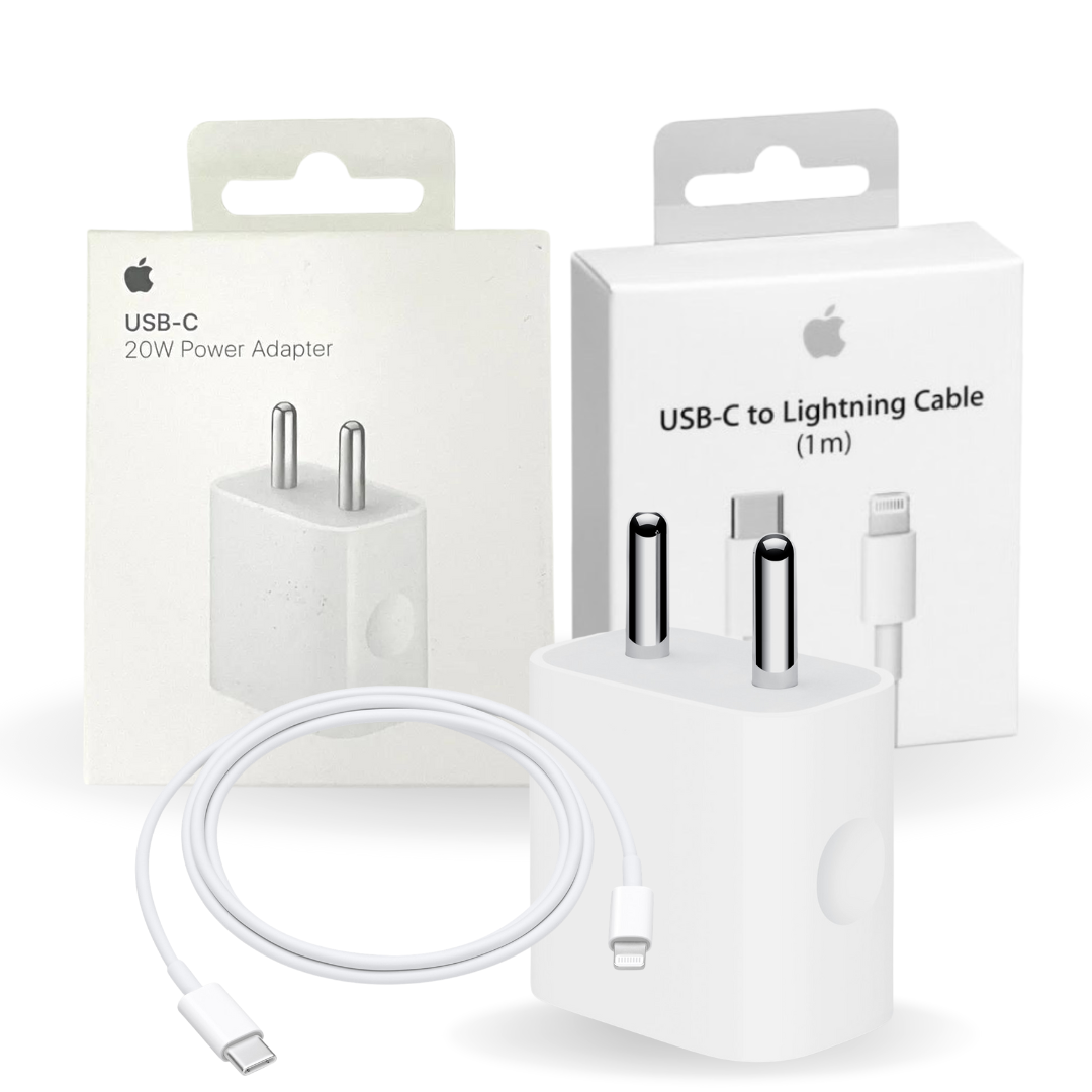 Apple iPhone 12 Pro Max 20W USB‑C Power Adapter With USB-C to Lightning Charge Cable