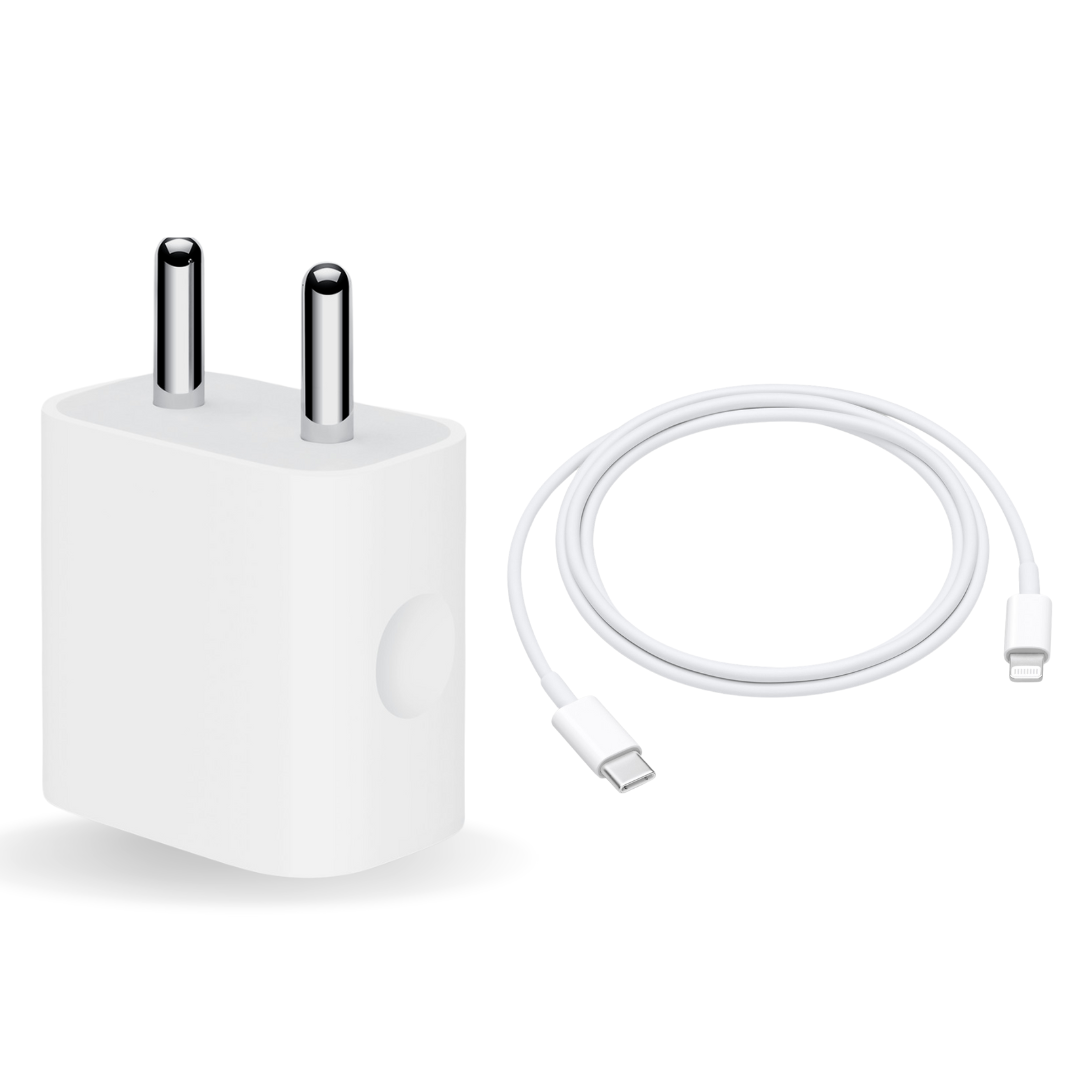 Apple iPhone 14 20W USB‑C Power Adapter With USB-C to Lightning Charge Cable