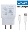 Load image into Gallery viewer, Vivo V11 2 Amp Dual Engine Dual Engine Mobile Charger with Data Cable-chargingcable.in
