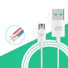 Oppo A7 VOOC Charge And Data Sync Cable White-chargingcable.in