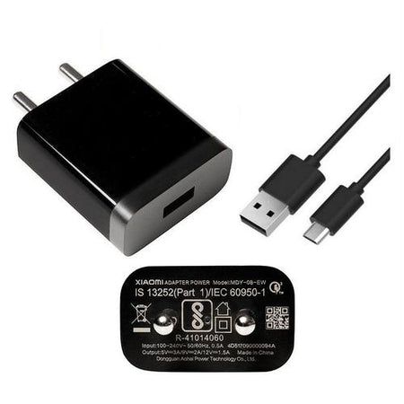 XIAOMI Redmi Mi Qualcomm 3 Amp Mobile Charger With Cable For Mi Phone MicroUSB-chargingcable.in