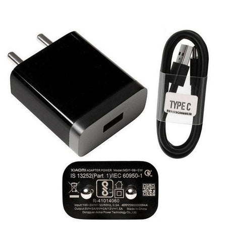 XIAOMI Redmi Note 7 Type C Mobile Charger Qualcomm 3 Amp With 1.2 Mt Cable-chargingcable.in