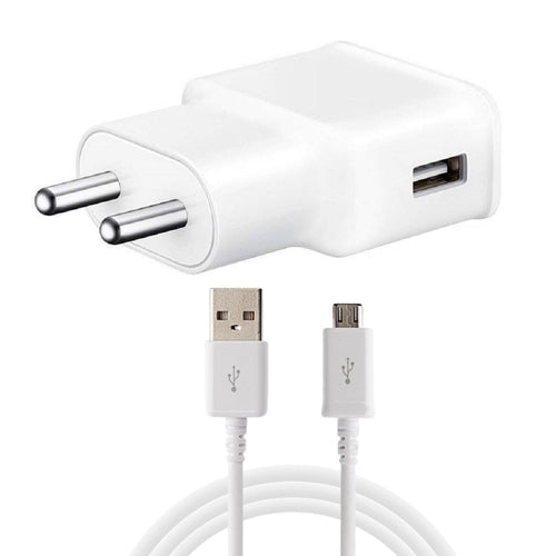 Samsung A6 Adaptive Mobile Charger 2 Amp With Adaptive Fast Cable White-chargingcable.in