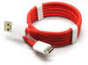 Oneplus 5 Dash Type C Cable Charging & Data Sync Cable-Red-100CM-chargingcable.in