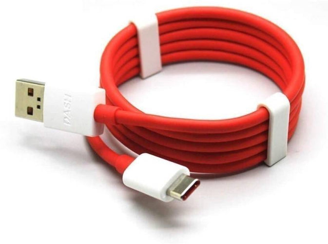 OnePlus 5 128GB Dash Type C Cable Charging & Data Sync Cable-Red-100CM-chargingcable.in