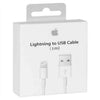 Lightning To Usb Charge and Data Sync Lightning Cable for Apple iPhone SE (2019)- 1 M White