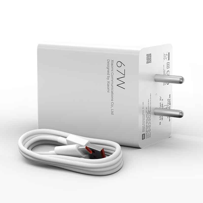 XIAOMI 67W Charger with coiled Type-C Cable