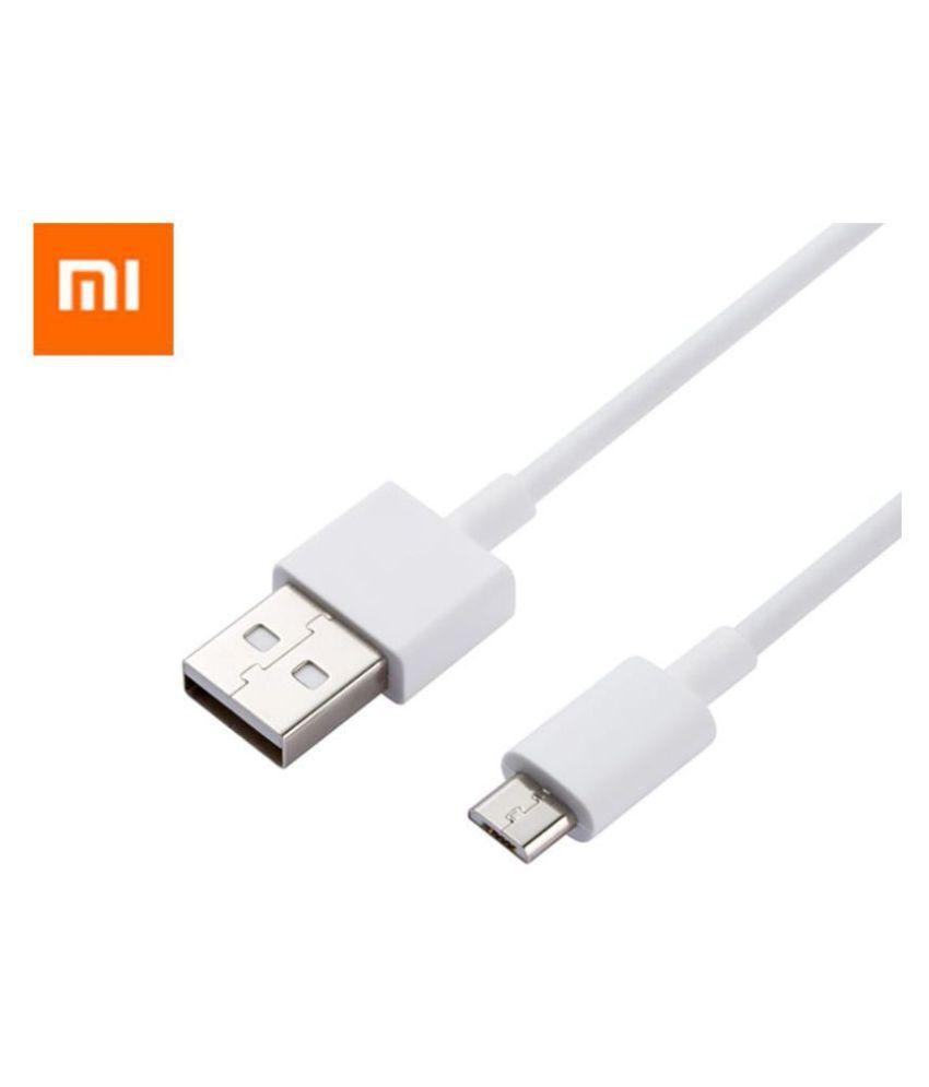 Redmi Mi 7A Support 10W Fast Charge MicroUsb Cable White