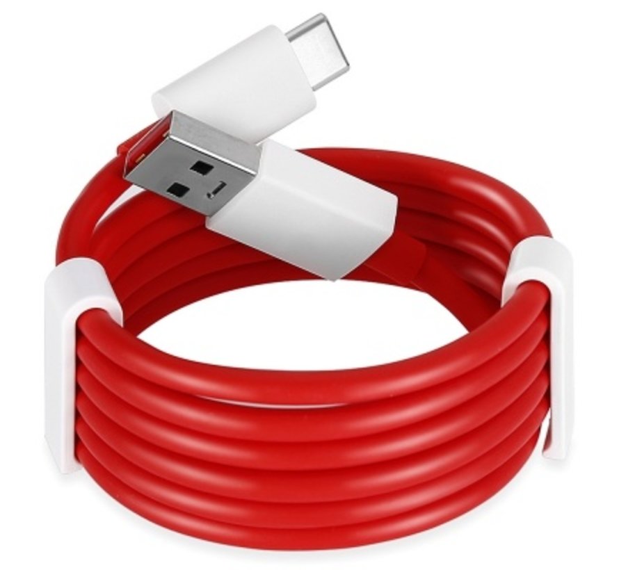 Oneplus Nord 2 5G Support 30W Wrap Charging Type C Charging & Data Sync Cable Red