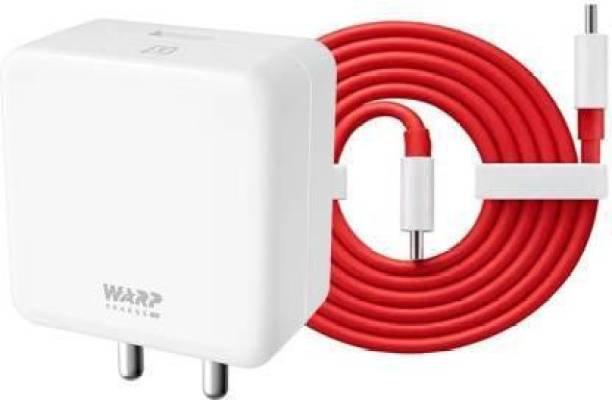 Oneplus Nord 2 5G Warp Charge 6 Amp 30W Mobile Charger With Type C Cable Red