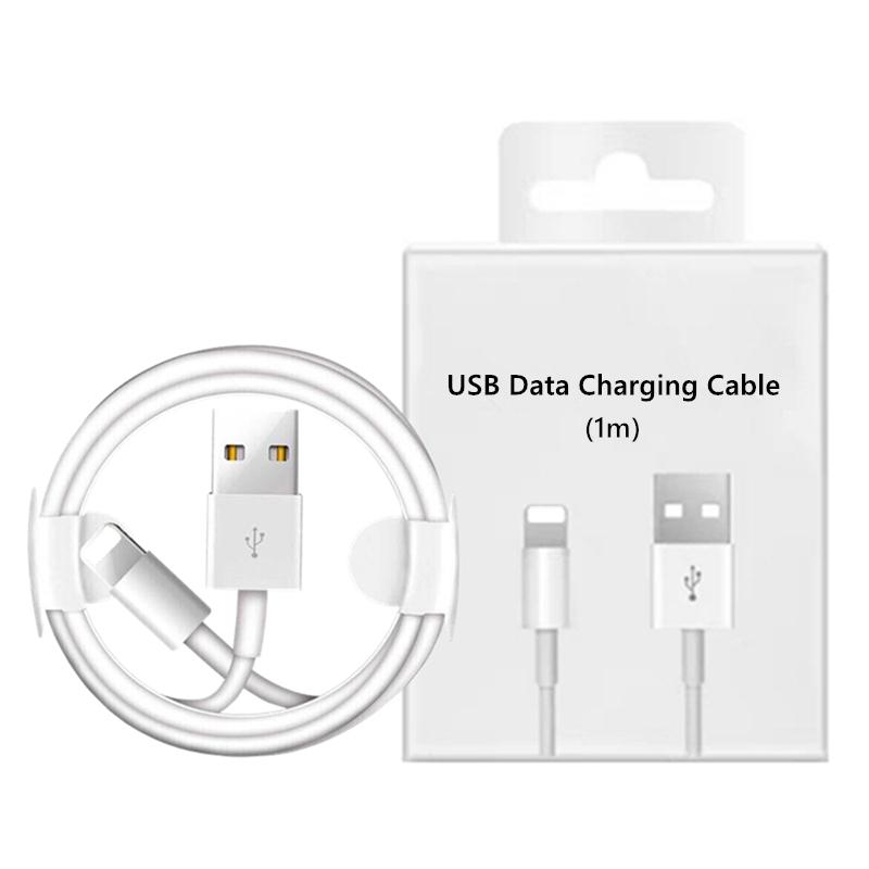 Apple iPhone 8 Plus Lightning To Usb Charge and Data Sync Lightning Cable 1M White