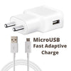 Samsung J6 Plus Adaptive Mobile Charger 2 Amp With Adaptive Fast Cable White