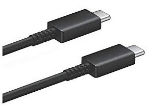 Samsung Galaxy Note 10 Plus 25W Type-C To Type-C Adaptive Fast Mobile Charger With Cable Black