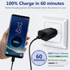 Samsung Galaxy M23 5G Type C-Type-C 25W Adaptive Fast Mobile Charger With Cable Black