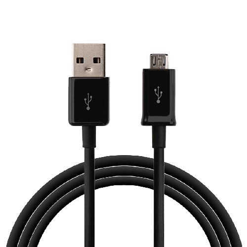 Data Cable Charge & Sync Cable for Panasonic Devices- 1M-Black-chargingcable.in