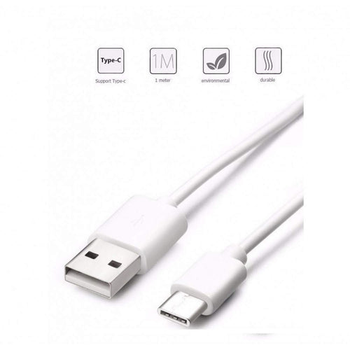 Samsung S9 Plus Type C Charge And Sync Cable-1M-White-chargingcable.in